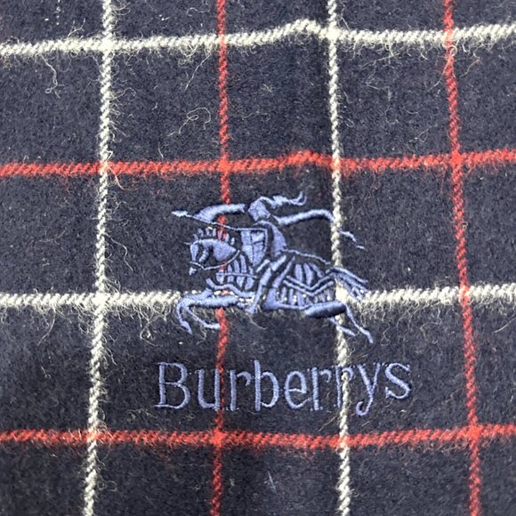 Burberry Classic Check Scarf Black 100% Lambswool Unisex Scarf Made In England - Picture 3 of 5